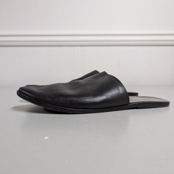 Tkees Ines Leather slide on mules - size 7B - Black - Picture 5 of 11